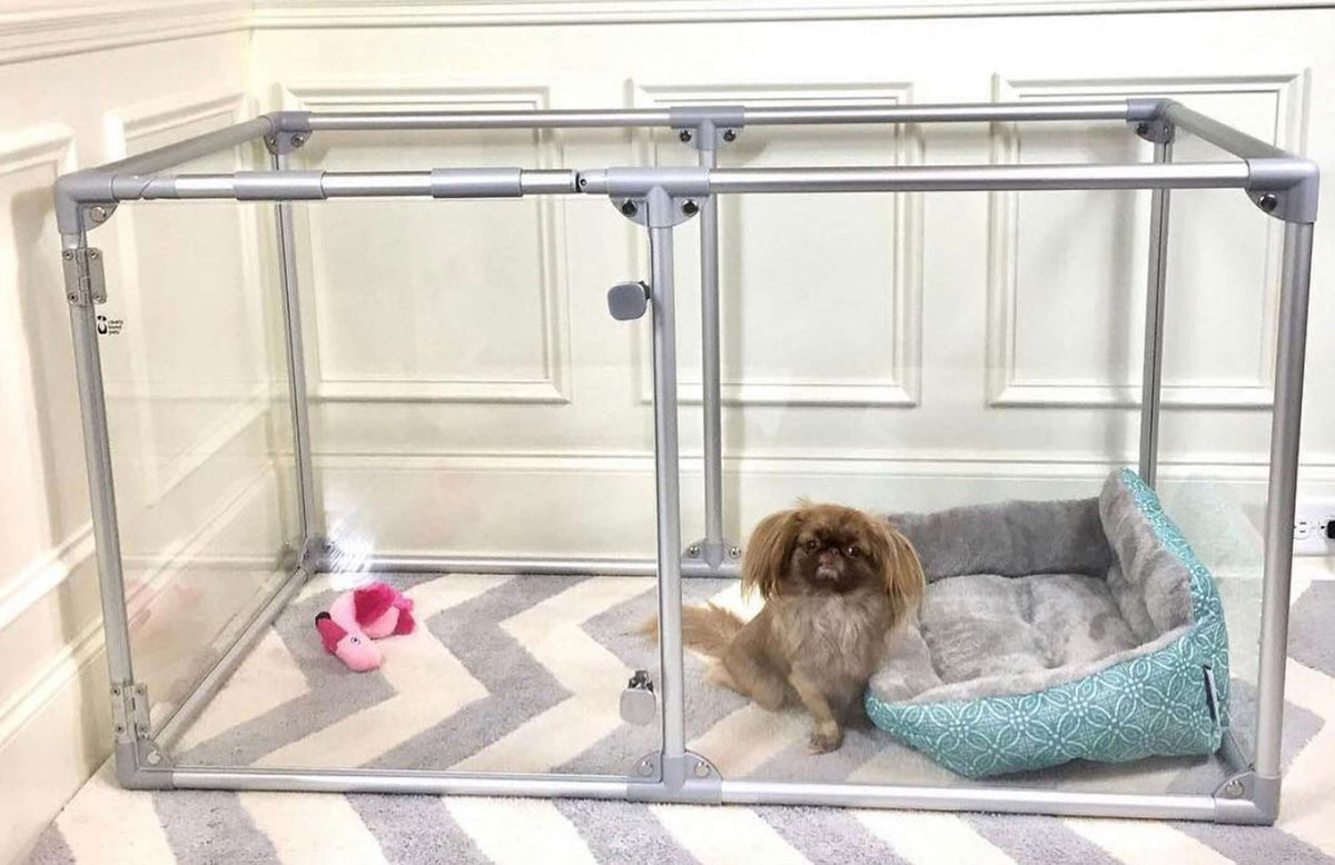 27" Tall Small Lucidium Pet Pen, WHITE - (Unused Return)