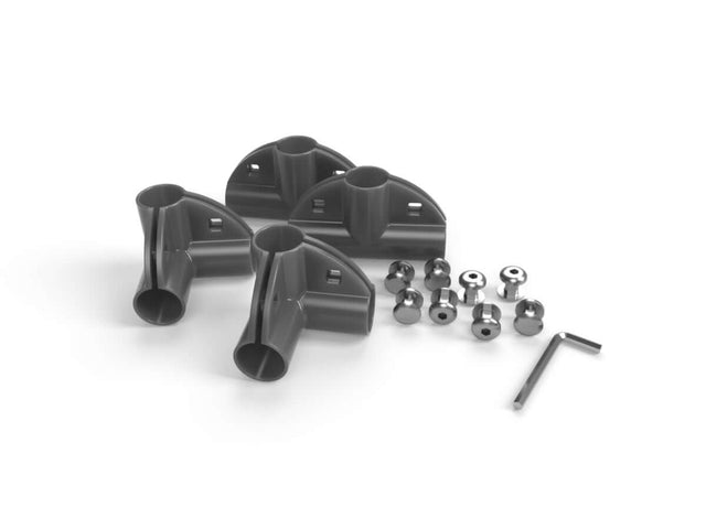 Gunmetal connector kit - connectors, screws, and hex key