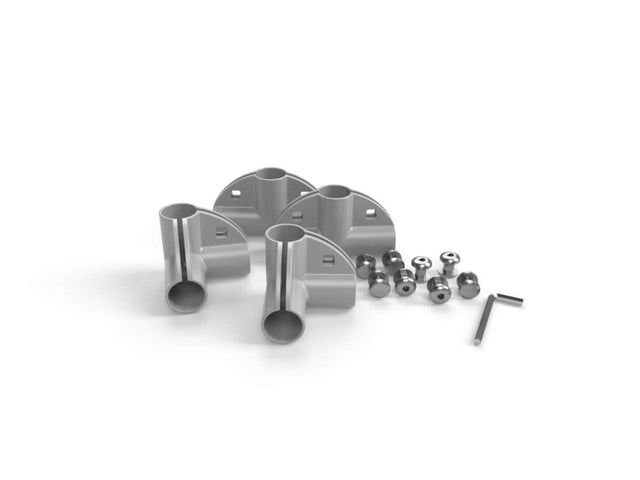 Silver connector kit - connectors, screws, and hex key