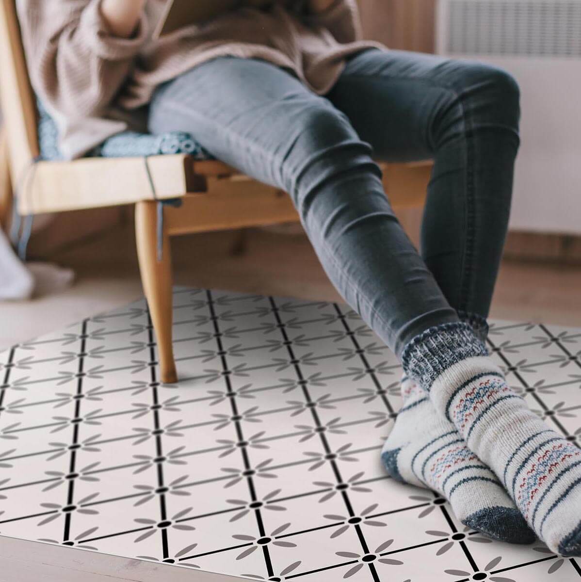 Lisbon Vinyl Pen Mat (76" x 76")- (Unused Return)