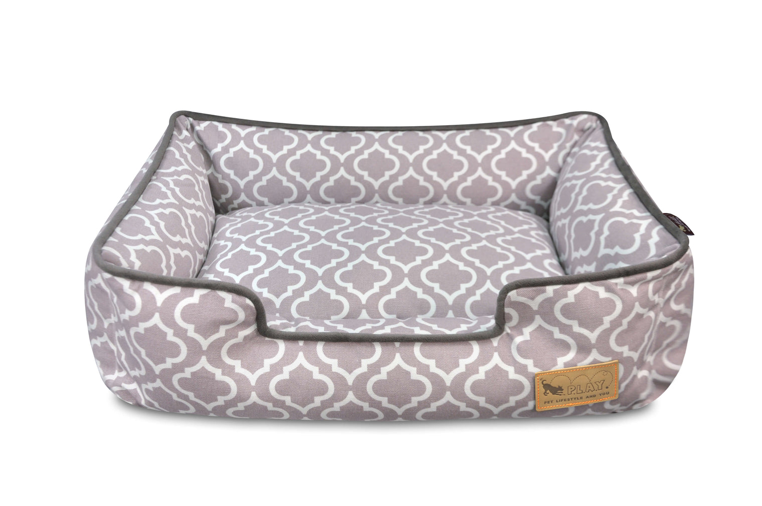 P.L.A.Y. Moroccan Lounge Bed with vibrant patterns, soft natural cotton fabric for dogs