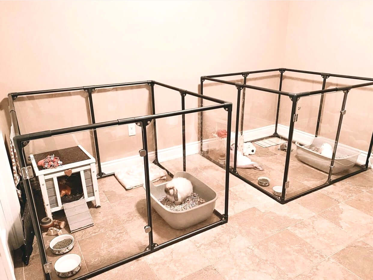 36" Tall Medium Lucidium Pet Pen, WHITE (Unused Return)