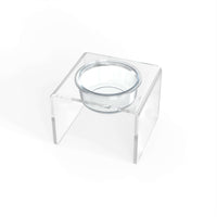 Modern Acrylic Glass Bowl Feeders, Standard Style, Single Bowl