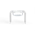 Modern Acrylic Glass Bowl Feeders, Standard Style, Single Bowl
