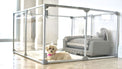 27" Tall Medium Lucidium Pet Pen, GUNMETAL  - (Unused Return)