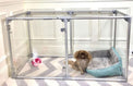 27" Tall Small Lucidium Pet Pen, SILVER - (Unused Return)