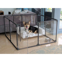 27" Tall Medium Lucidium Pet Pen, WHITE - (Unused Return)