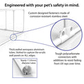 27" Tall Large Lucidium Pet Pen, SILVER - (Unused Return)