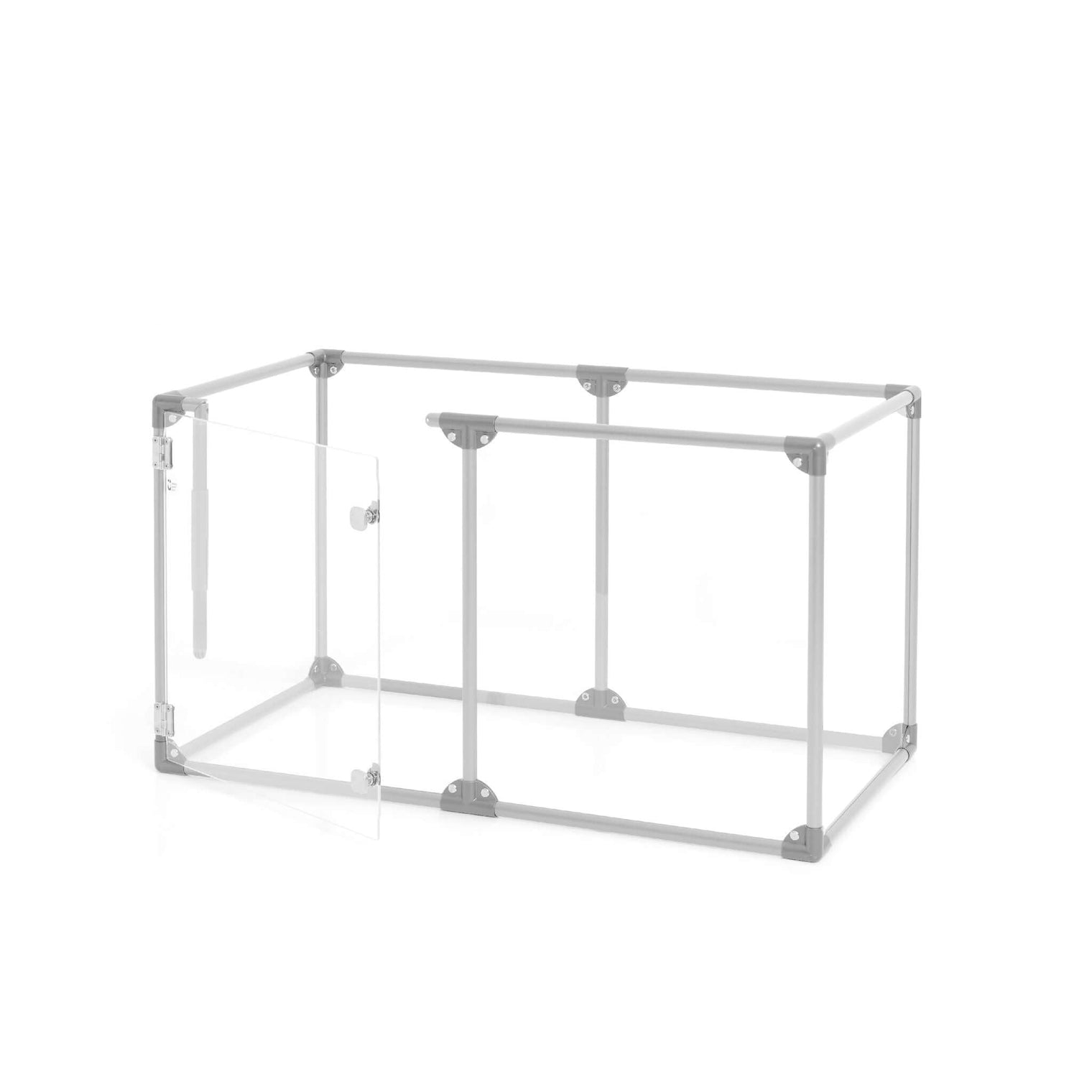 27" Tall Small Lucidium Pet Pen, SILVER - (Unused Return)