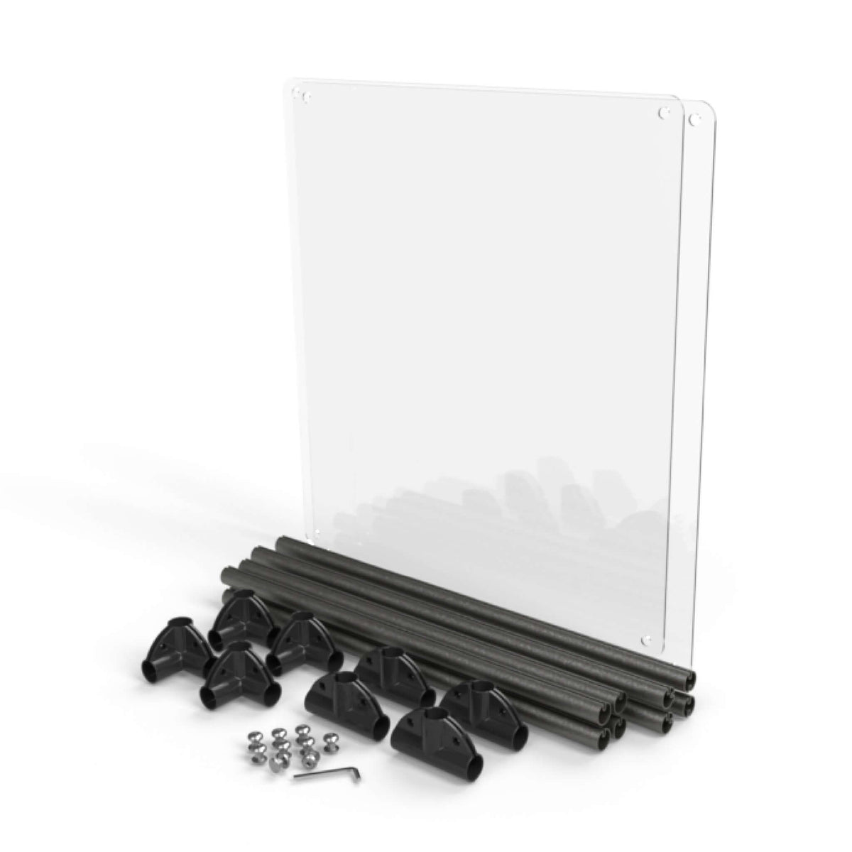 Lucidium Pen 27" Tall 2 ft. Add-On Kit, GUNMETAL - (Unused Return)