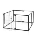 27 inch height medium dog pen in gunmetal color