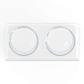 35% off! Modern Acrylic Glass Bowl Feeders, Angled Style, Double Bowl - (Unused Return)