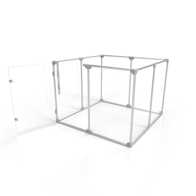 36" Tall Medium Lucidium Pet Pen, SILVER - (Unused Return)