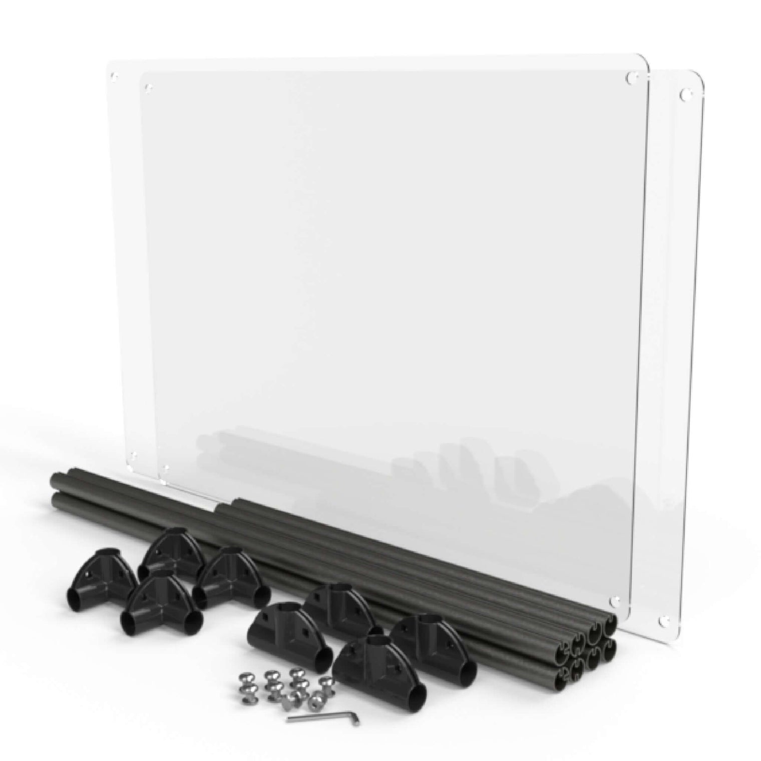 Lucidium Pen 36" Tall 2 ft. Add-On Kit, GUNMETAL - (Unused Return)