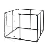 36" Tall Medium Lucidium Pet Pen, GUNMETAL - (Unused Return)