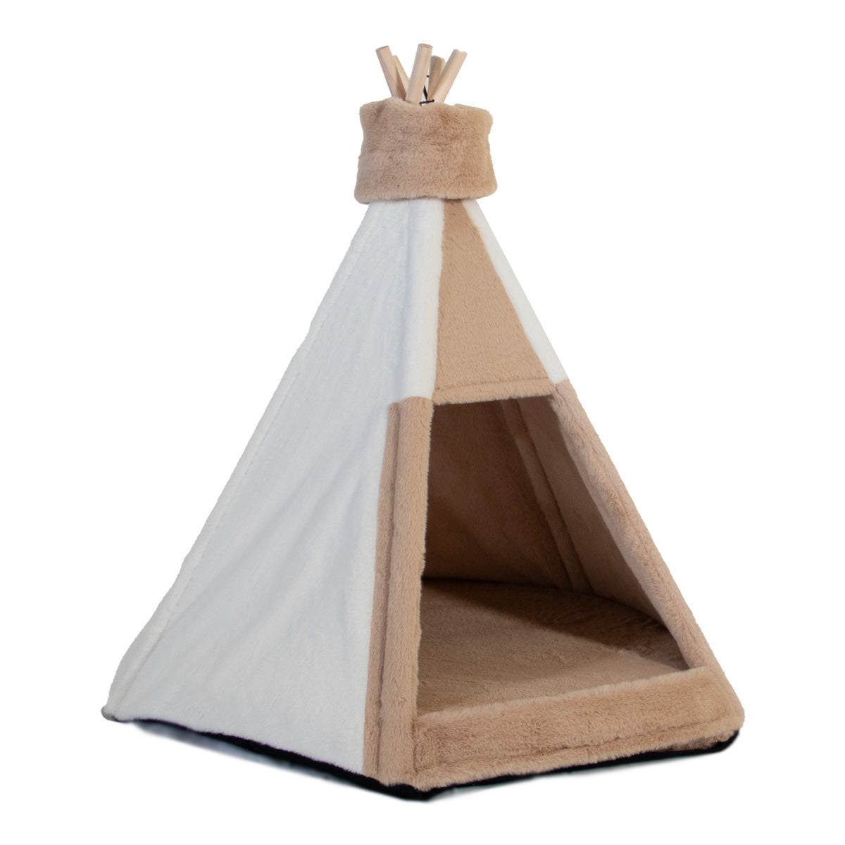 Modern Luxury Pet Teepee with Memory Foam Champagne Dream