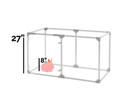 27" Tall Small Lucidium Pet Pen, GUNMETAL (Unused Return)