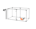 27" Tall Small Lucidium Pet Pen, WHITE (Unused Return)
