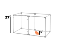 27" Tall Small Lucidium Pet Pen, GUNMETAL (Unused Return)