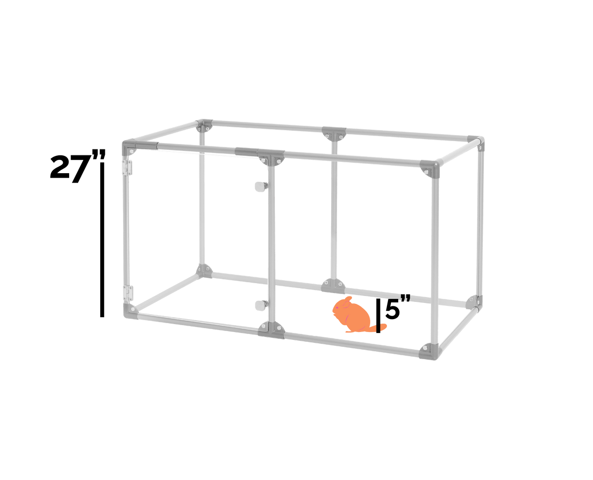 27" Tall Small Lucidium Pet Pen, WHITE - (Unused Return)