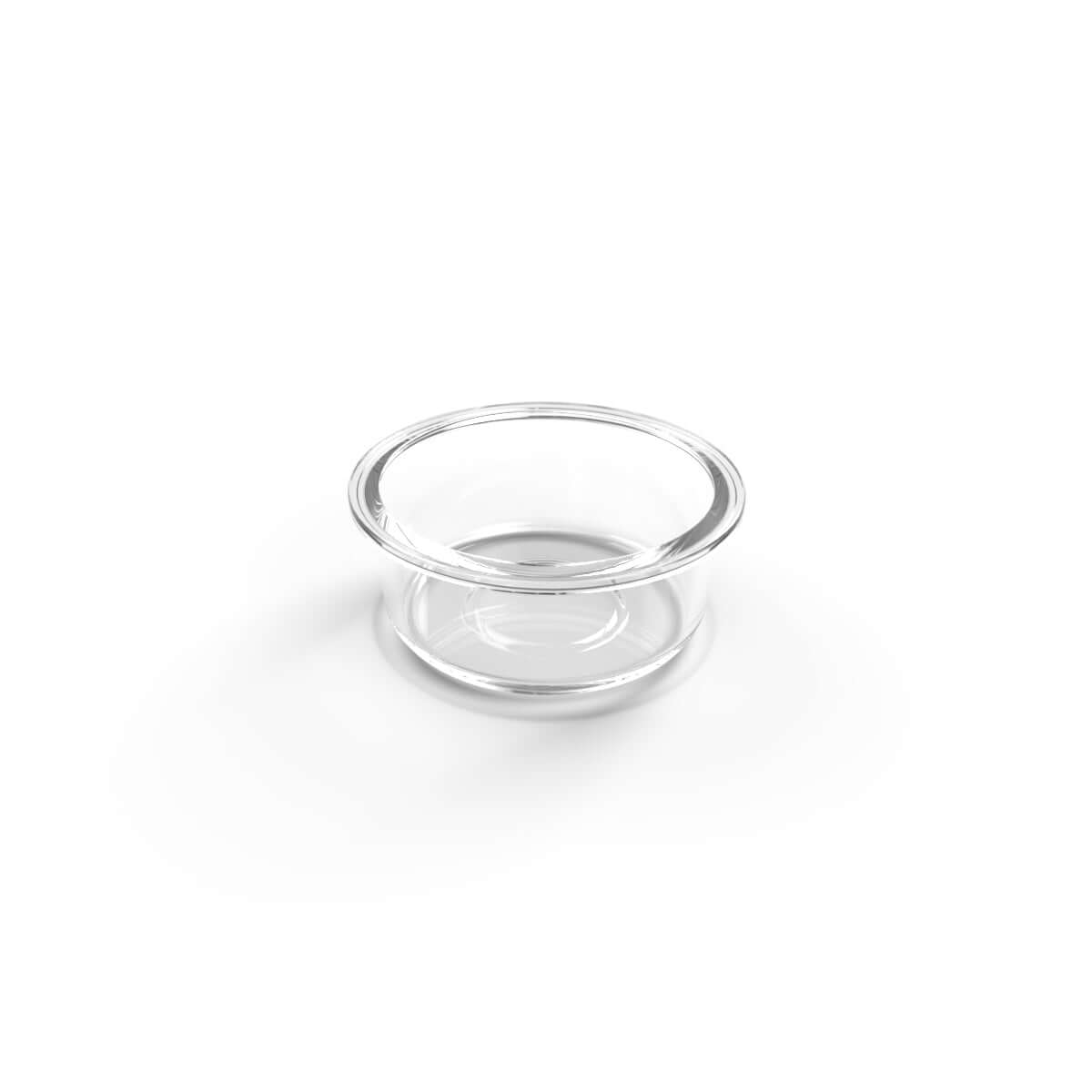 Replacement glass bowl for modern acrylic feeder stand, Small