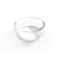 Replacement glass bowl for modern acrylic feeder stand, Large