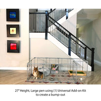 Lucidium Pen 36" Tall  2 ft. Add-On Kit, WHITE- (Unused Return)