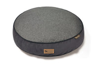 P.L.A.Y. Houndstooth Round Bed for dogs in classic design and dark base.