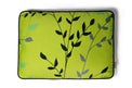 greenery style rectangle dog bed, top view, green variation