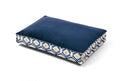 Rectangular P.L.A.Y. Marina Boxy Bed with contemporary striped design, available in 3 sizes, and reversible cover for versatile home décor.
