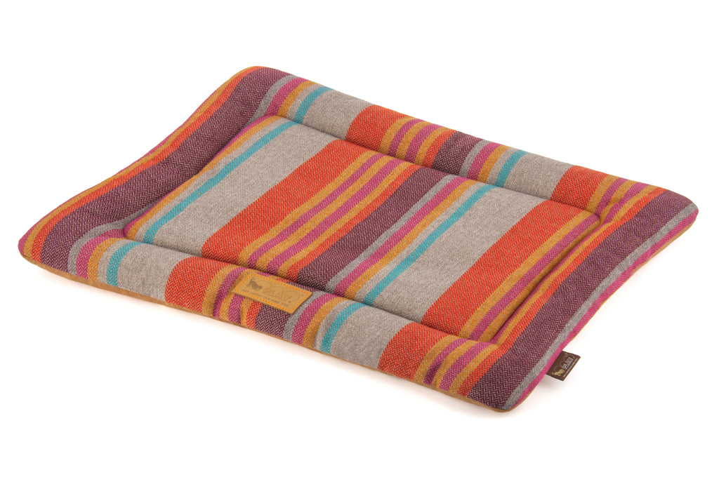 P.L.A.Y. Chill Pads - Horizon Series pet comfort pad with colorful stripes for ultimate cozy lounging.