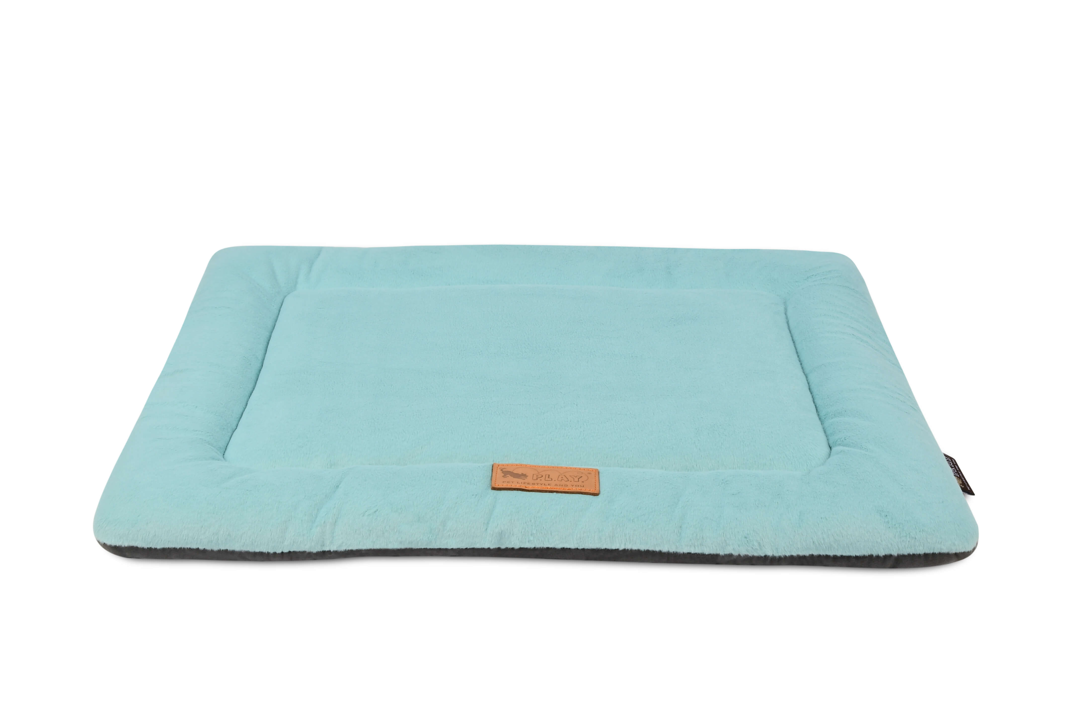 P.L.A.Y. Coastal Series Chill Pad for pets in a soft blue color, perfect for cozy relaxation and tough enough for any home space.