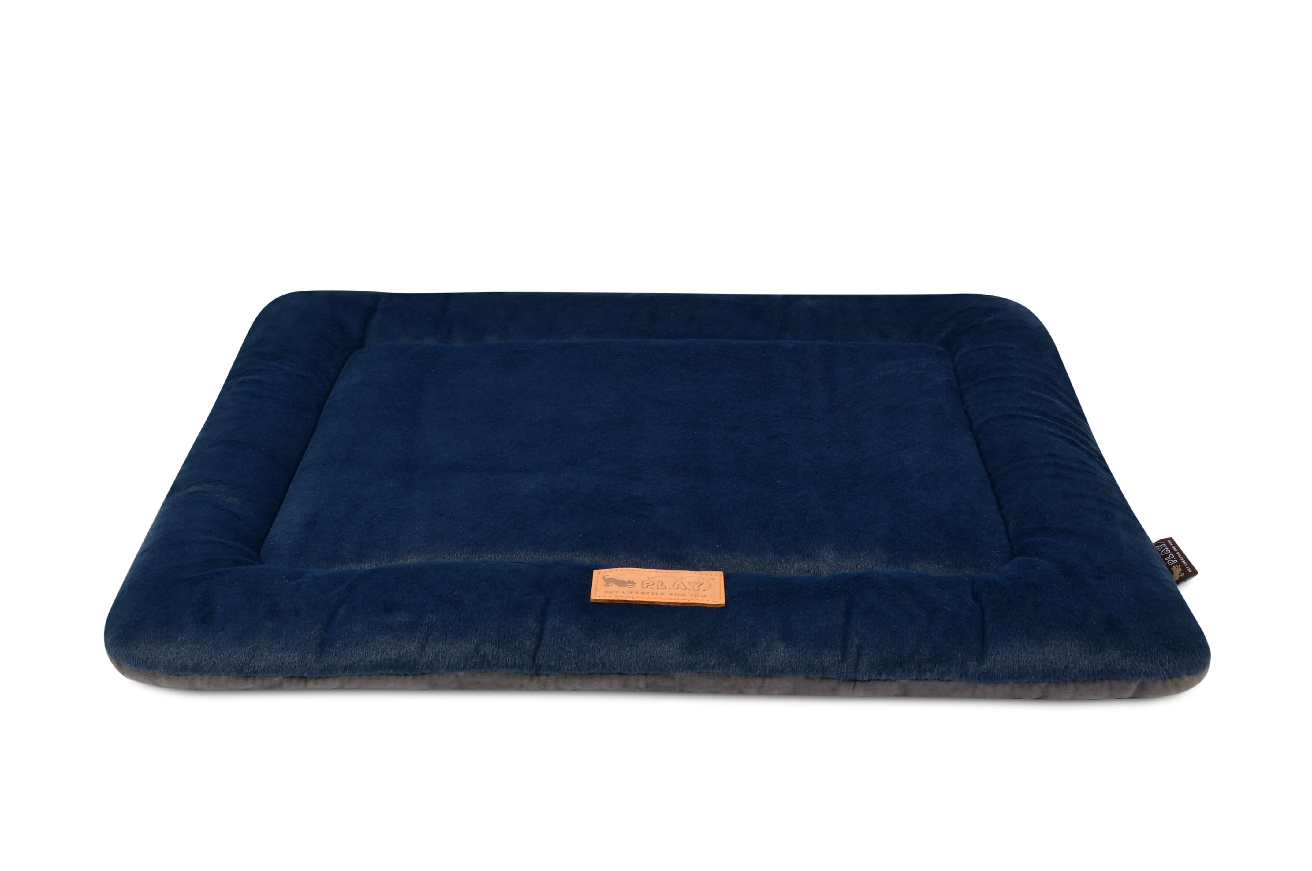 P.L.A.Y. Chill Pads Coastal Series - ultra-soft, durable pet pad for home or travel relaxation, navy blue