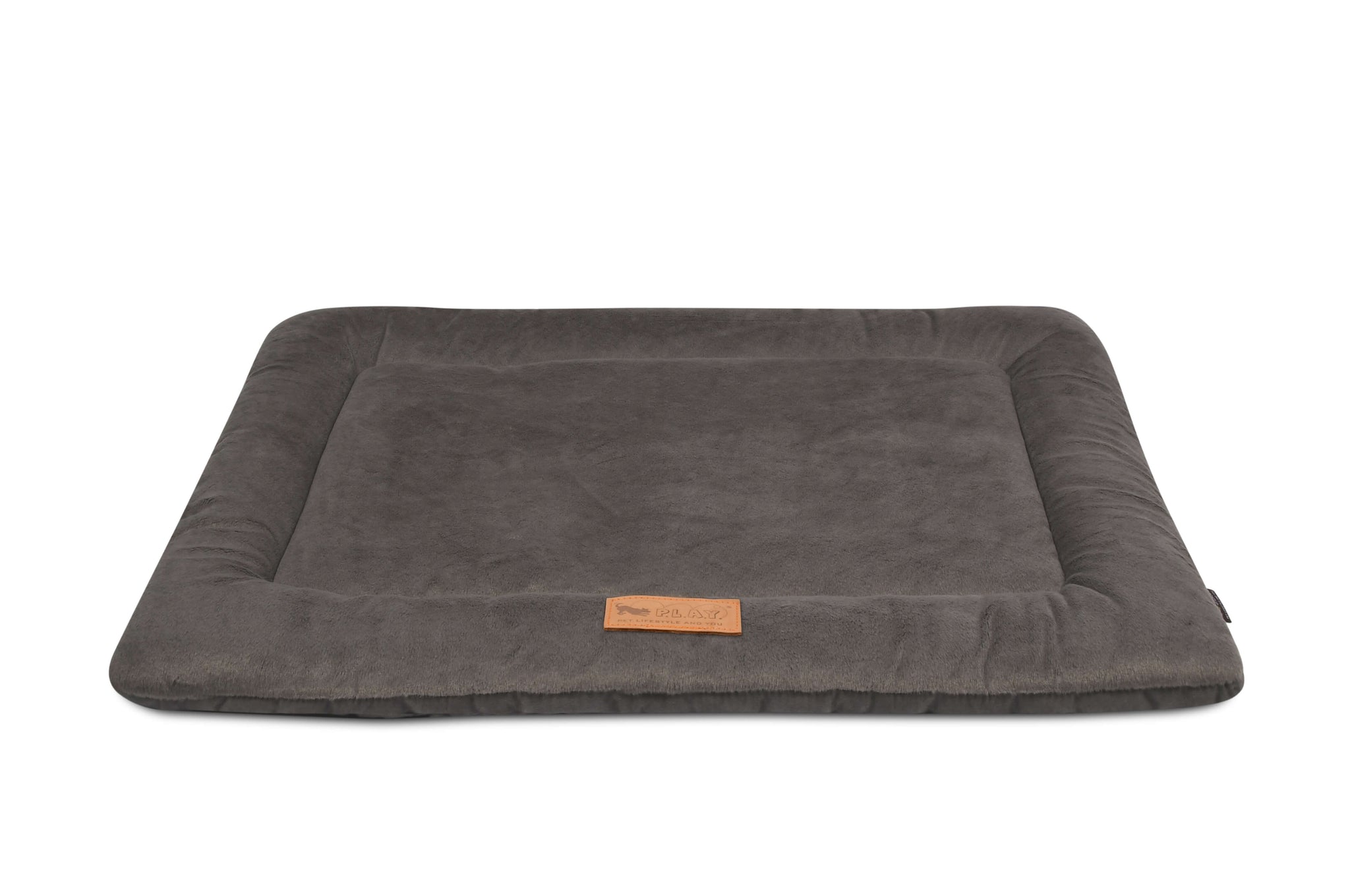 Cozy P.L.A.Y. Chill Pad from the Coastal Series in dark grey, ideal for pets to relax at home or during travel.