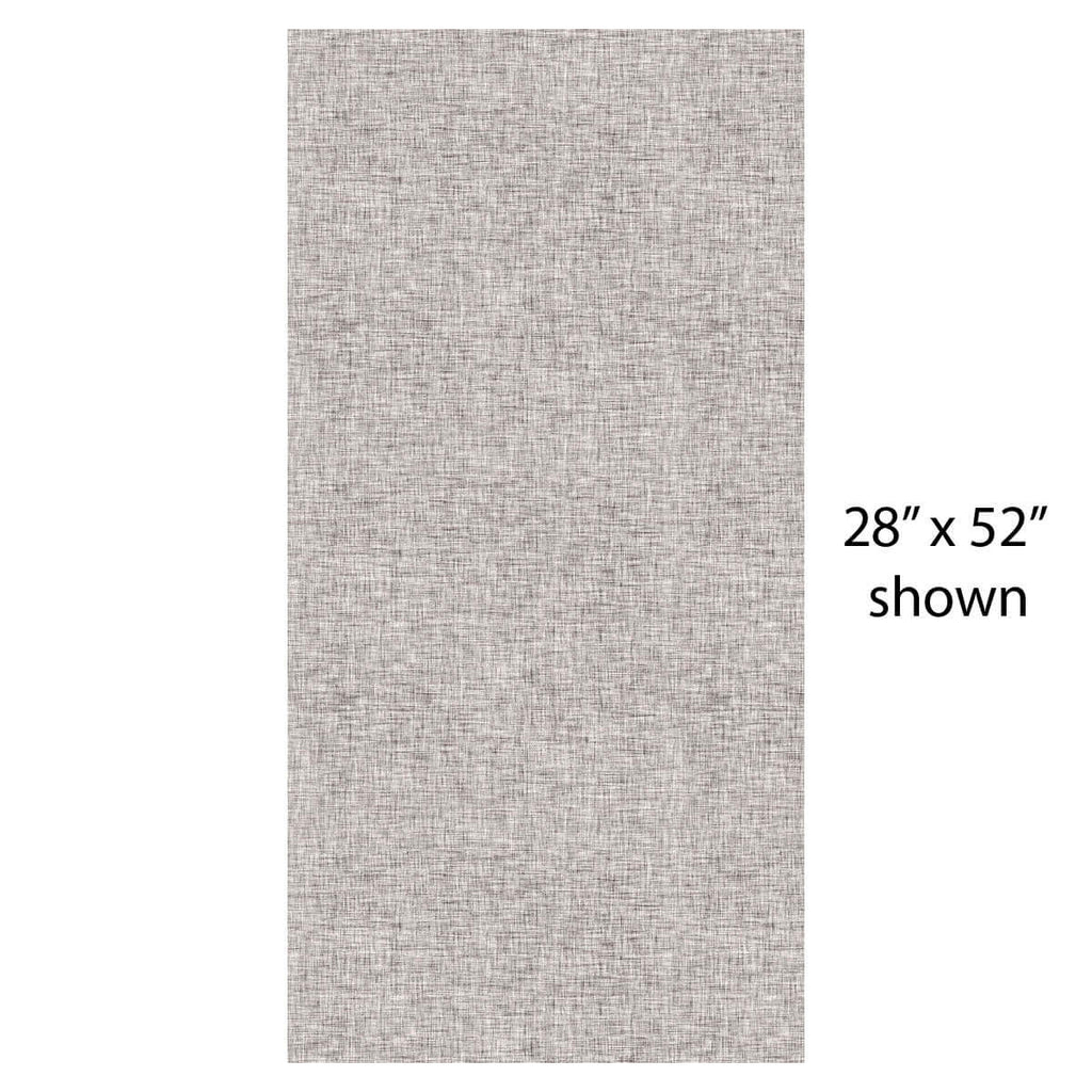 Monterrey vinyl mat in refined grey, size 28" x 52", featuring a subtle fabric-inspired pattern for pet spaces.