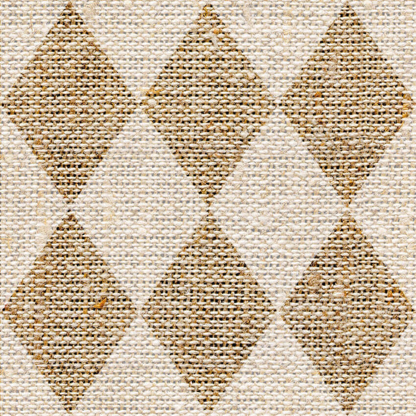 Tuscany vinyl mat featuring a subtle two-tone diamond pattern with a fabric-inspired texture for pet spaces.