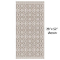 Murren vinyl mat in a geometric pattern, size 28"x52", ideal for pet enclosures and modern home decor.