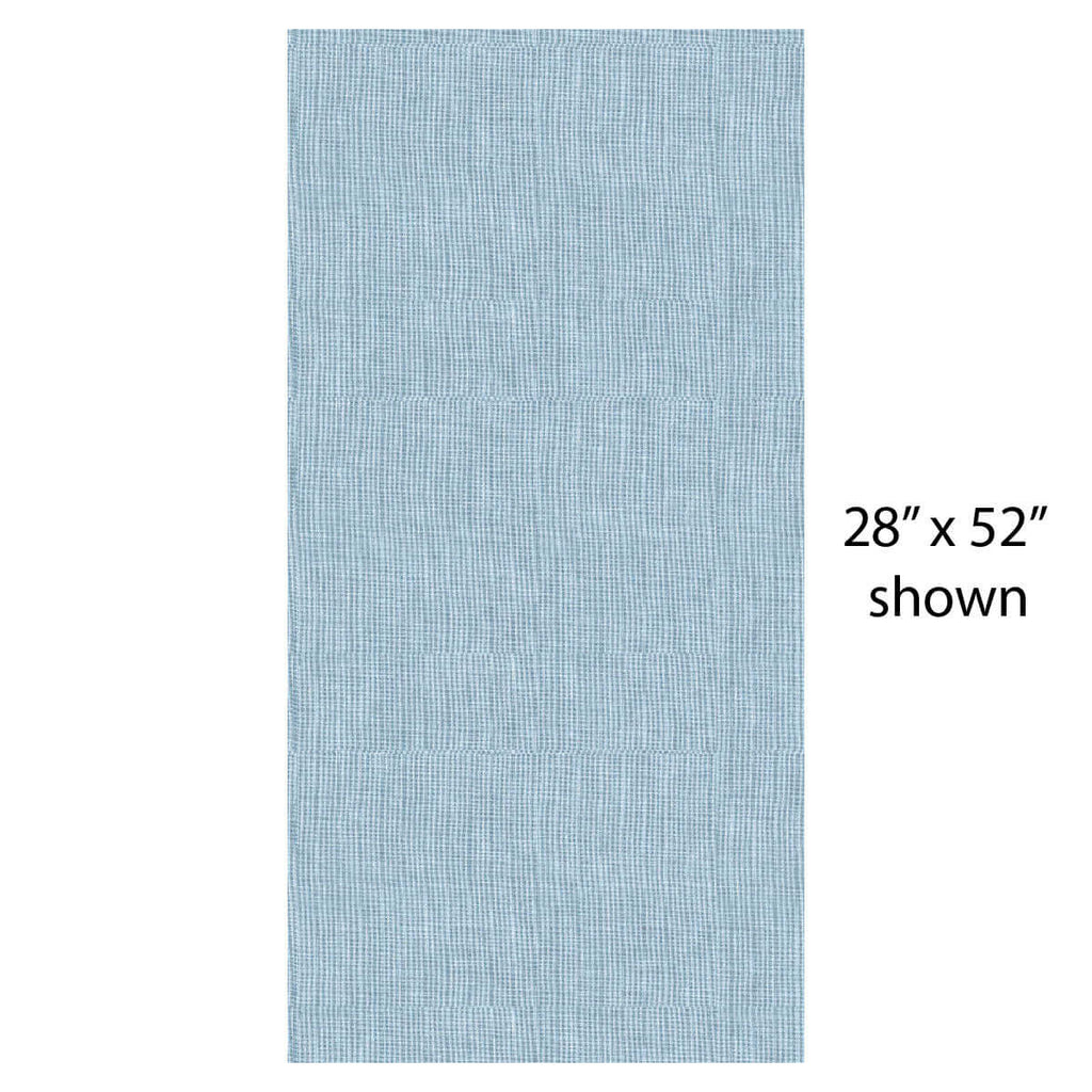 Toronto Vinyl Pen Mat in light blue, 28" x 52", perfect for a minimalist pet space with durable, high-quality vinyl.