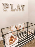 27" Tall Medium Lucidium Pet Pen, GUNMETAL  - (Unused Return)
