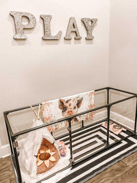 27" medium Lucidium pet pen in gunmetal nicely decorated