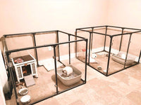 36" Tall Medium Lucidium Pet Pen, GUNMETAL (Unused Return)