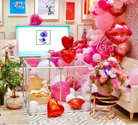  36 inch height medium dog pen in silver color with balloons