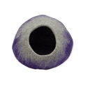  Felt Cat Cave, Gray, Dark Purple, Light Purple